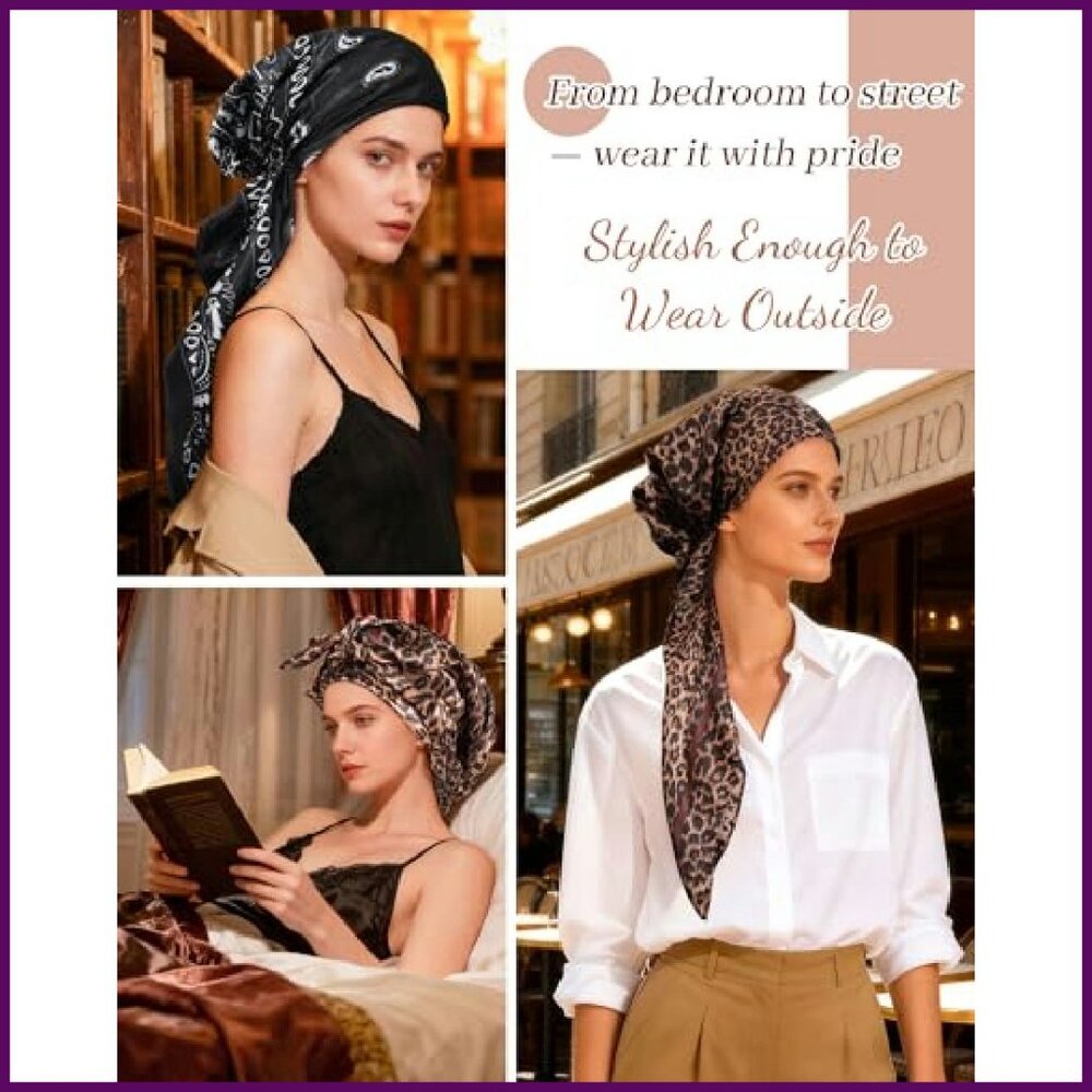 Soft Polyester Head Wrap 2-Pack For Chemo Patient… - image 6
